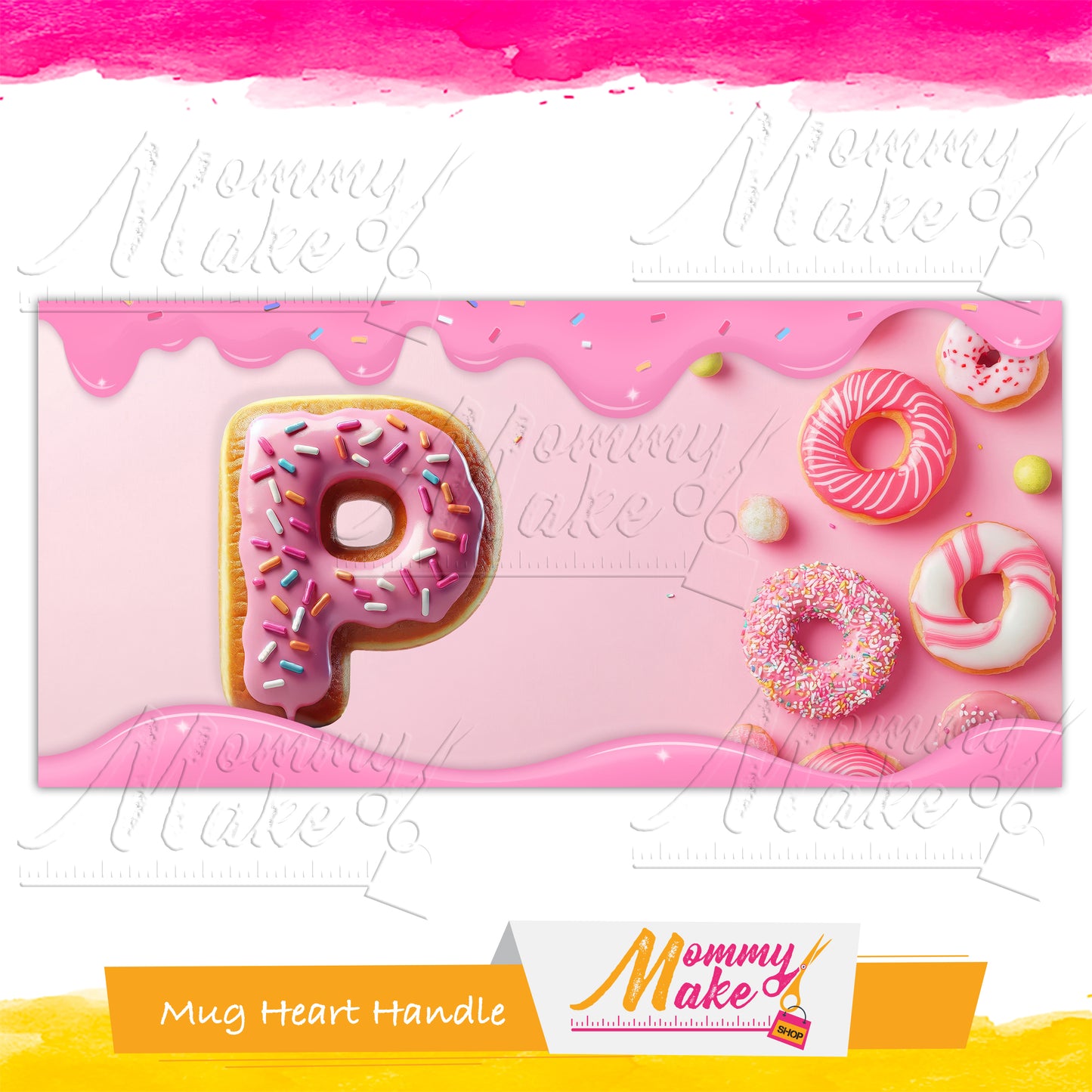 Donuts Mug Alphabet 11oz