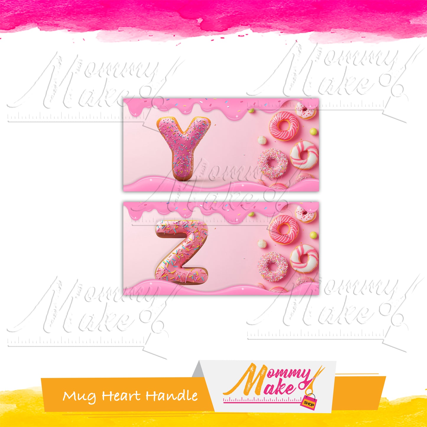 Donuts Mug Alphabet 11oz