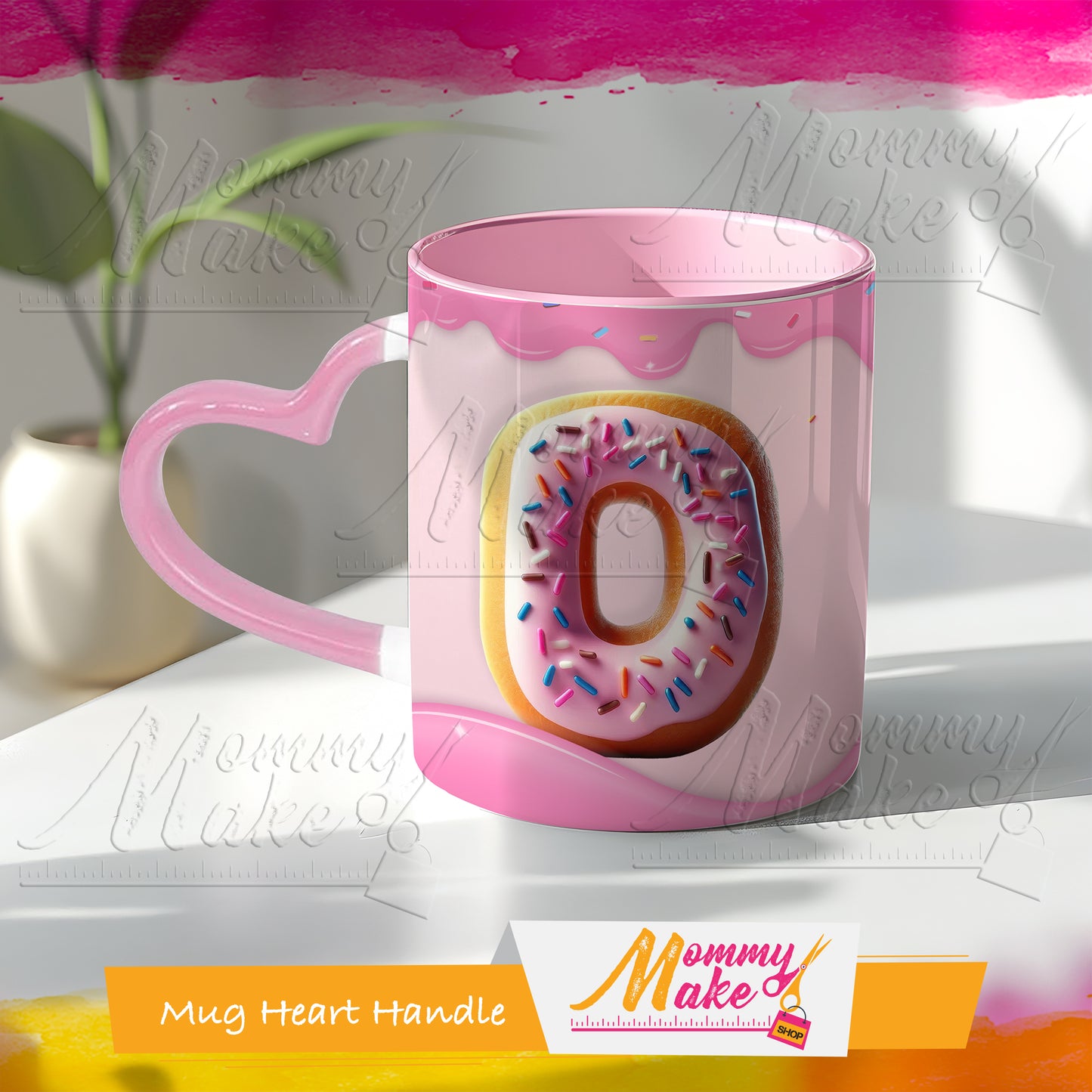 Donuts Mug Alphabet 11oz