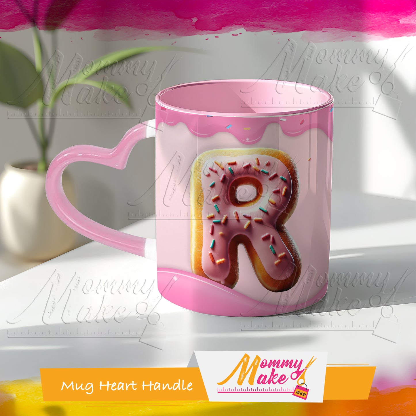Donuts Mug Alphabet 11oz