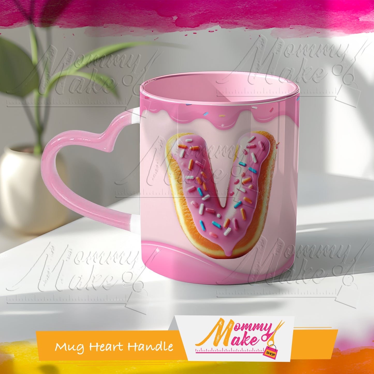 Donuts Mug Alphabet 11oz