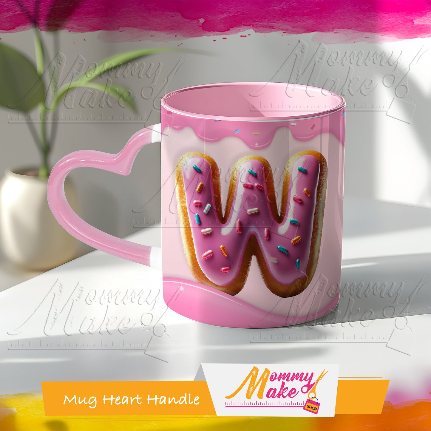 Donuts Mug Alphabet 11oz