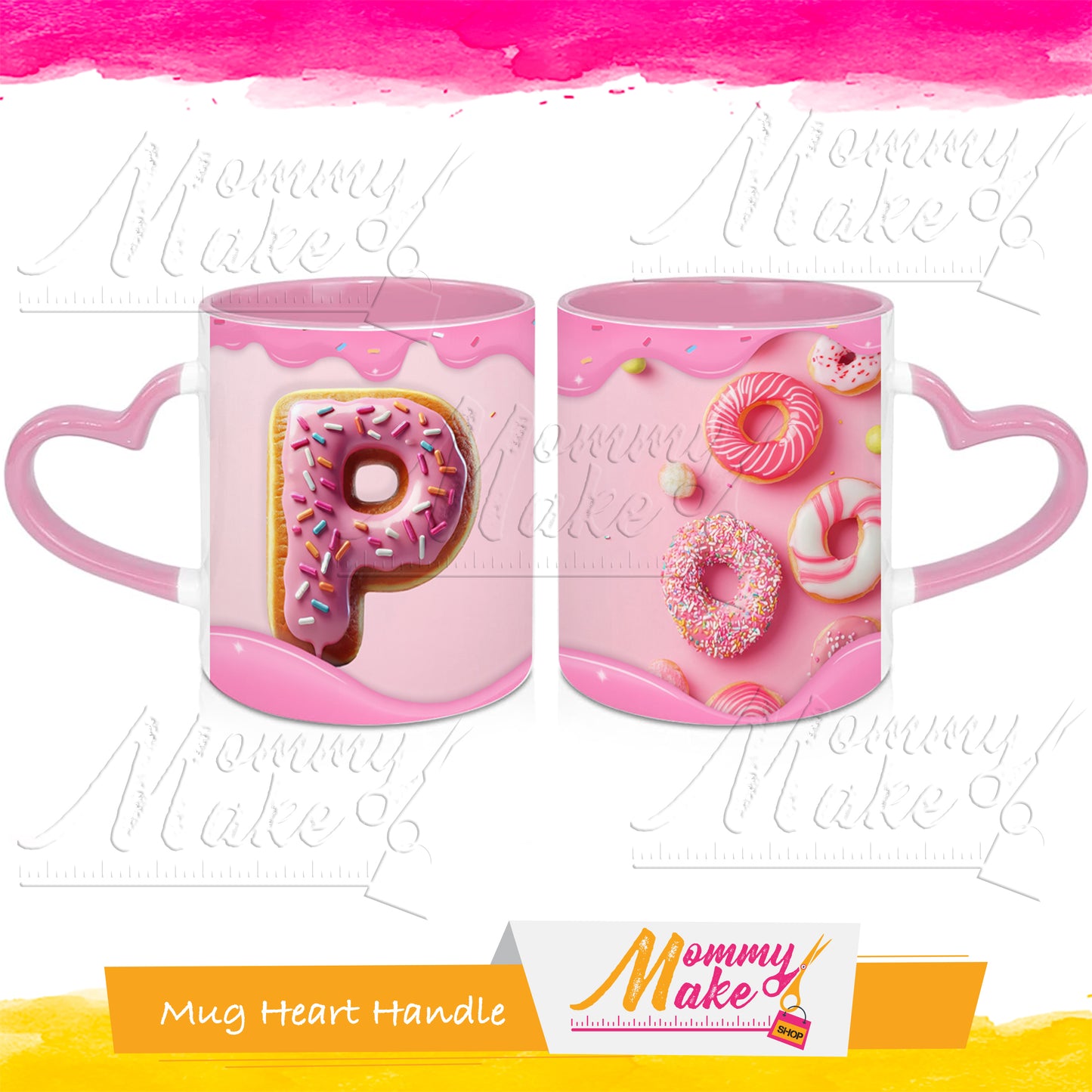Donuts Mug Alphabet 11oz