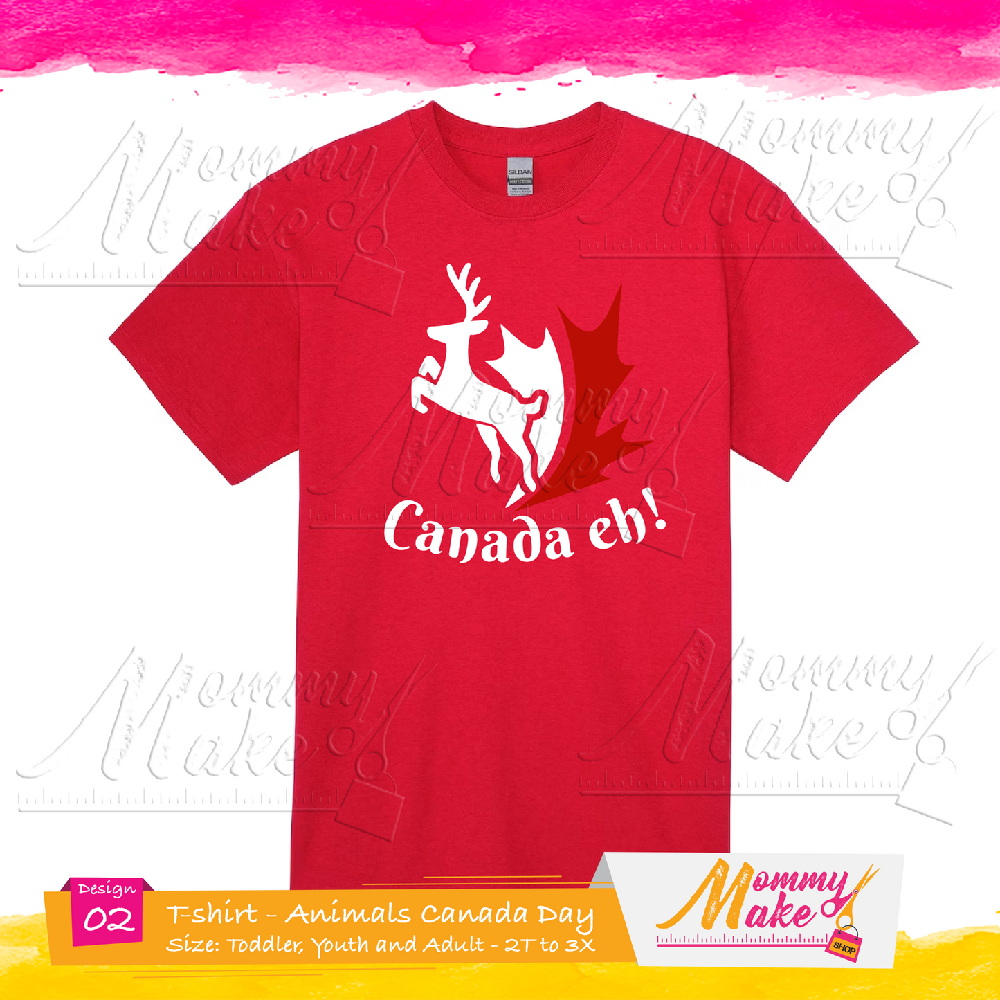 Canada Day T-shirt - Animals