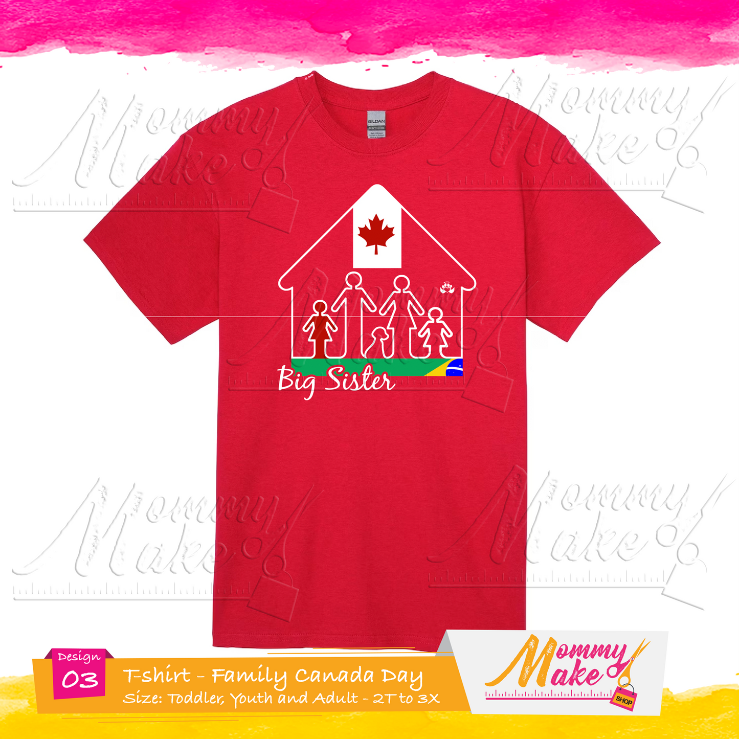 Canada Day T-shirt - Family Canada - Brazil