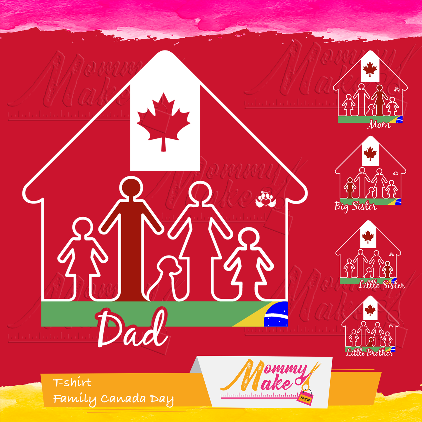 Canada Day T-shirt - Family Canada - Brazil