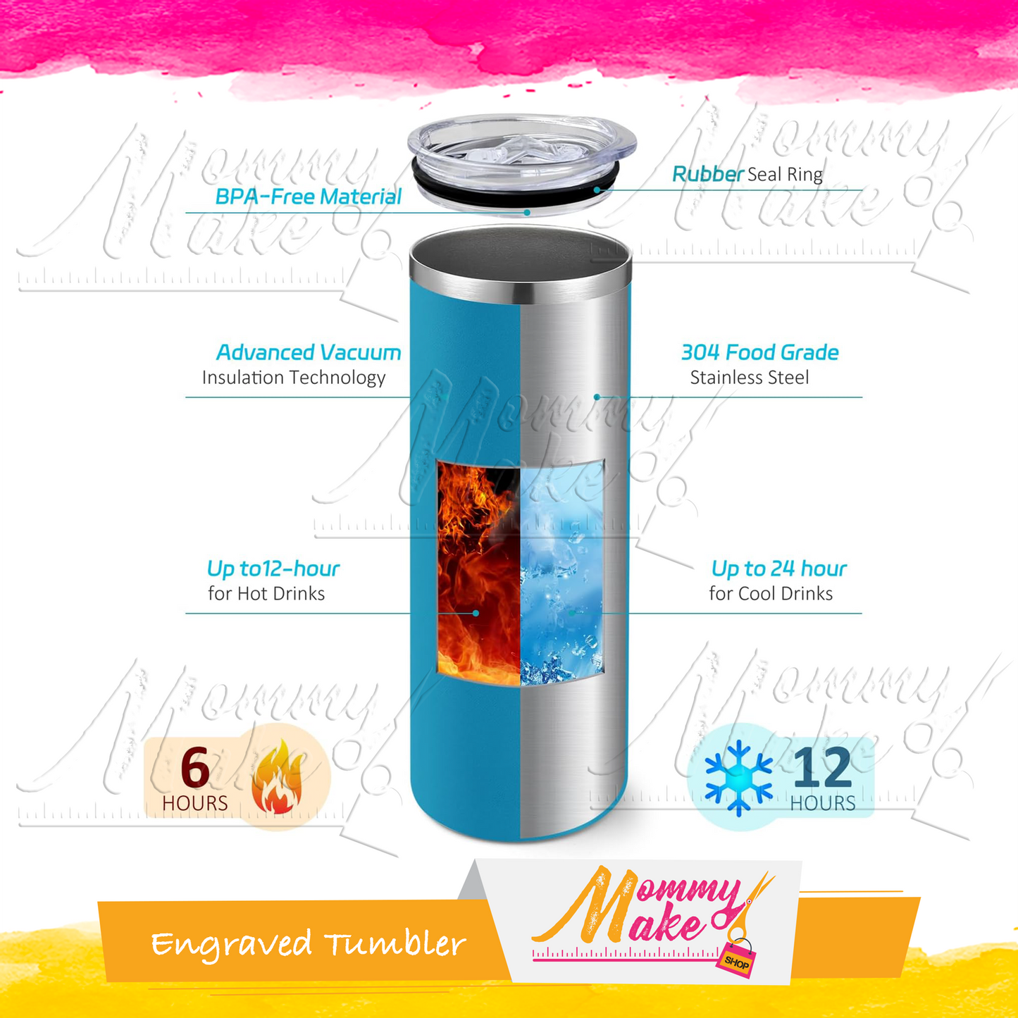 Engraved Tumblers - Just Breathe