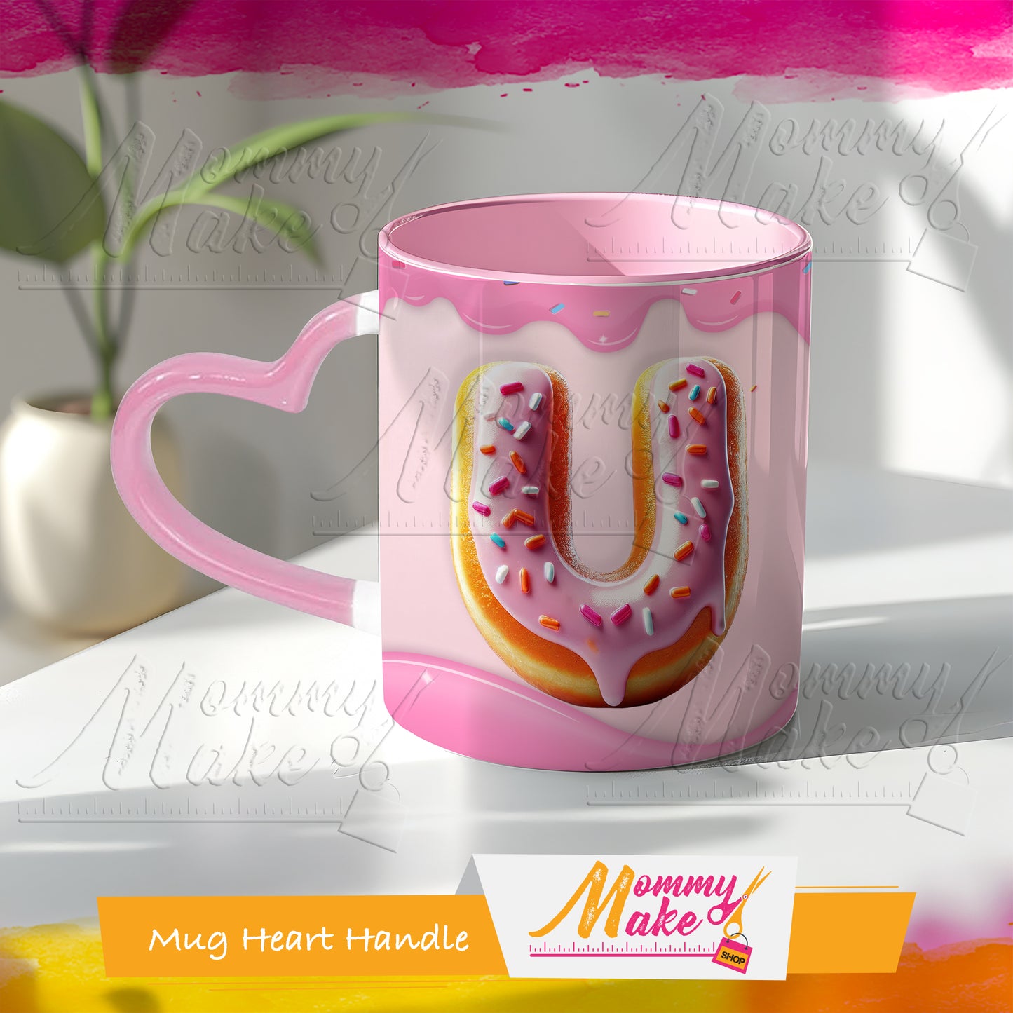Donuts Mug Alphabet 11oz