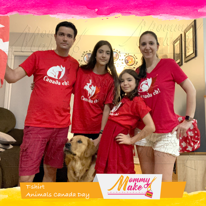 Canada Day T-shirt - Animals