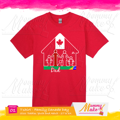 Canada Day T-shirt - Family Canada - Brazil